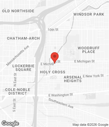 Map of King Dough - Indianapolis - 452 N Highland Ave, Indianapolis, IN, 46202, US